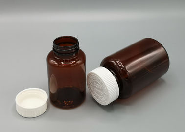 Brązowe butelki dla zwierząt farmaceutycznych, 250 ml butelki z tworzyw sztucznych z pokrywkami